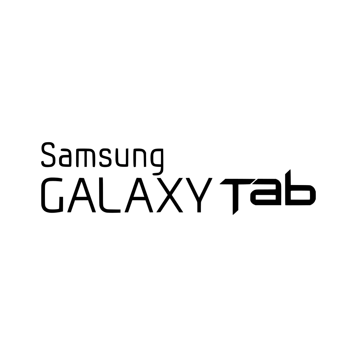 Samsung Galaxy Tab 7.7 historic Android tablet with Super AMOLED Plus display logo in PNG and SVG Vector.
