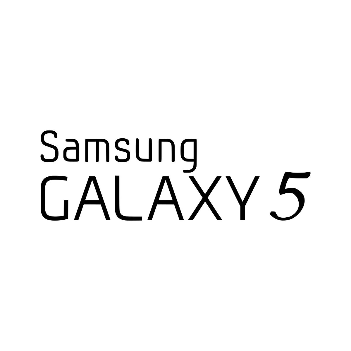 Samsung i5500 Galaxy 5 historic Android smartphone logo in PNG and SVG Vector.
