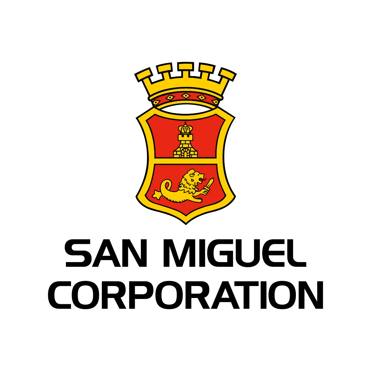 San Miguel Corporation Philippine multinational conglomerate shield emblem logo in PNG and SVG Vector.