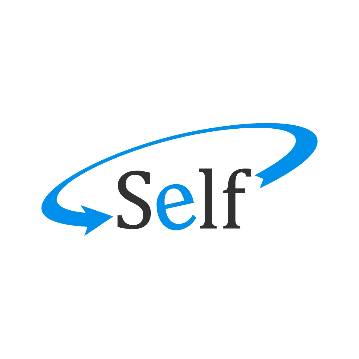 Self programming language speech bubble logo in PNG and SVG Vector.