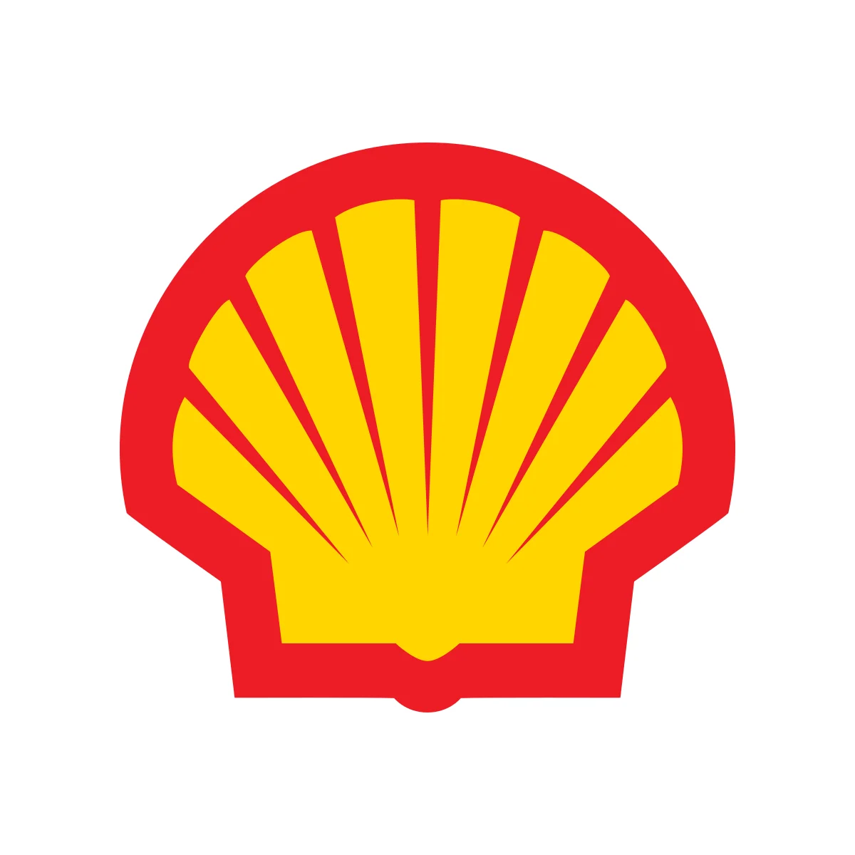 Shell Oil Company iconic 'Pecten' seashell global energy company logo in PNG and SVG Vector.