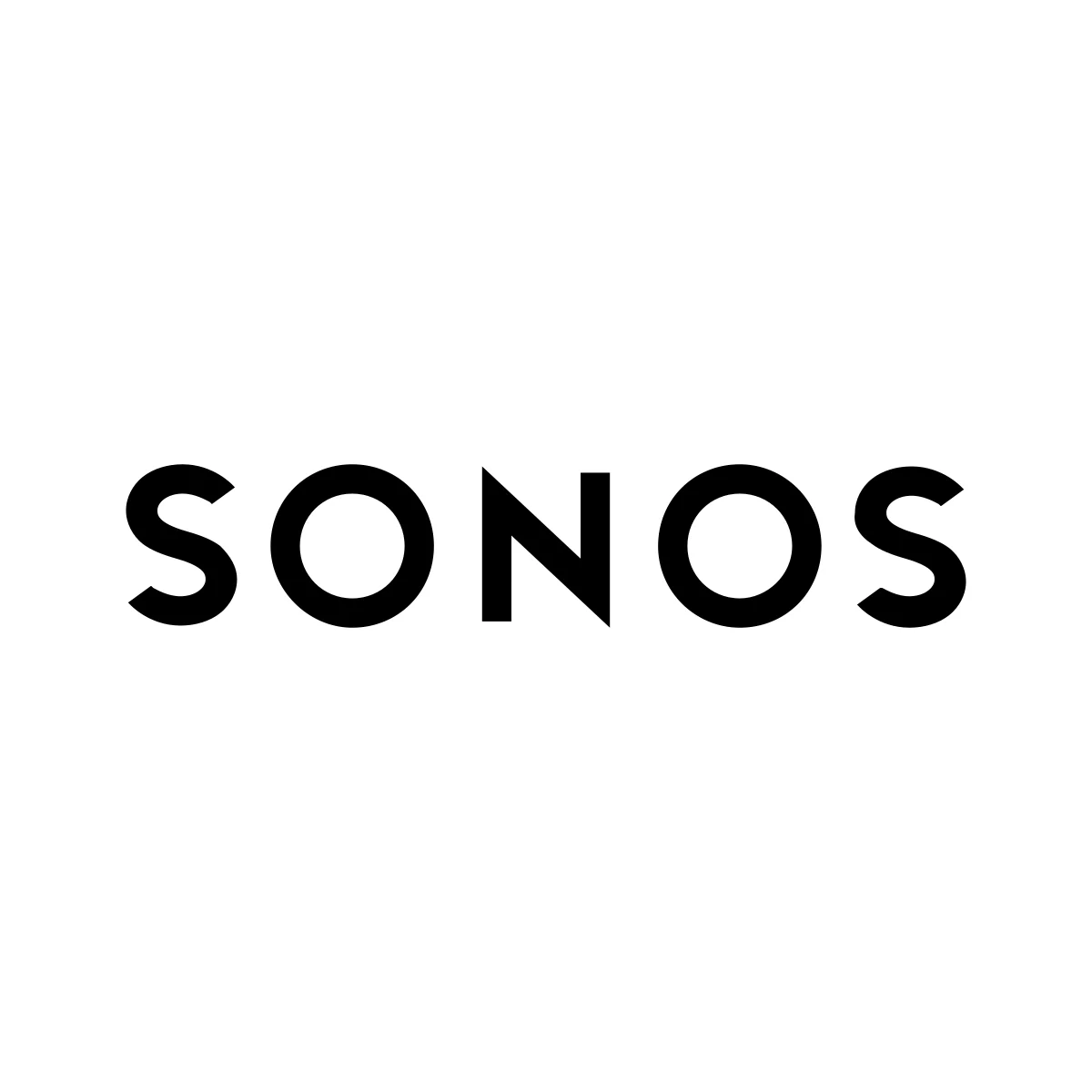 Sonos American multi-room wireless smart speaker and home audio brand ambigram logo in PNG and SVG Vector.