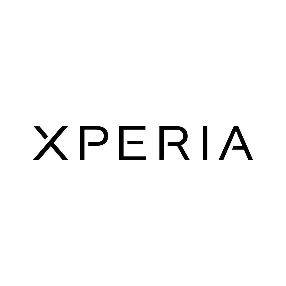 Sony Xperia smartphone and mobile device brand minimalist wordmark logo in PNG and SVG Vector.
