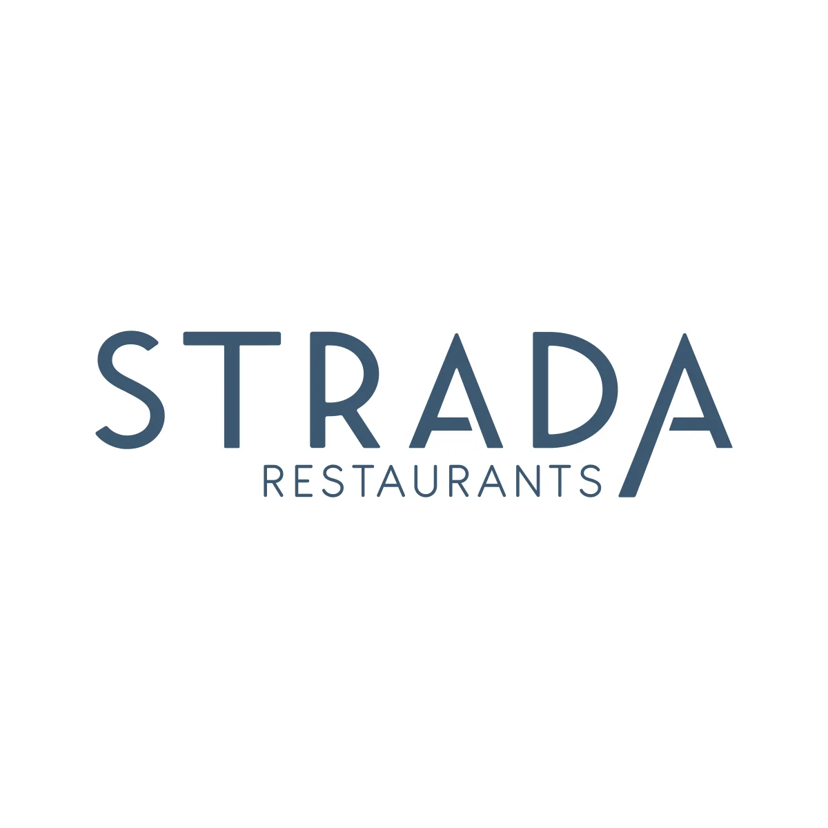 Strada contemporary Italian restaurant chain logo in PNG and SVG Vector.