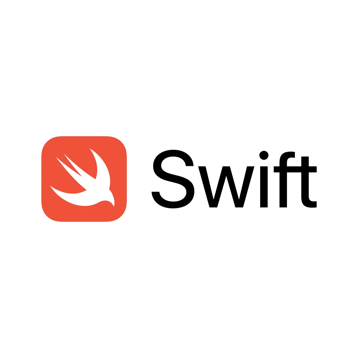 Swift Apple programming language bird silhouette logo in PNG and SVG Vector.