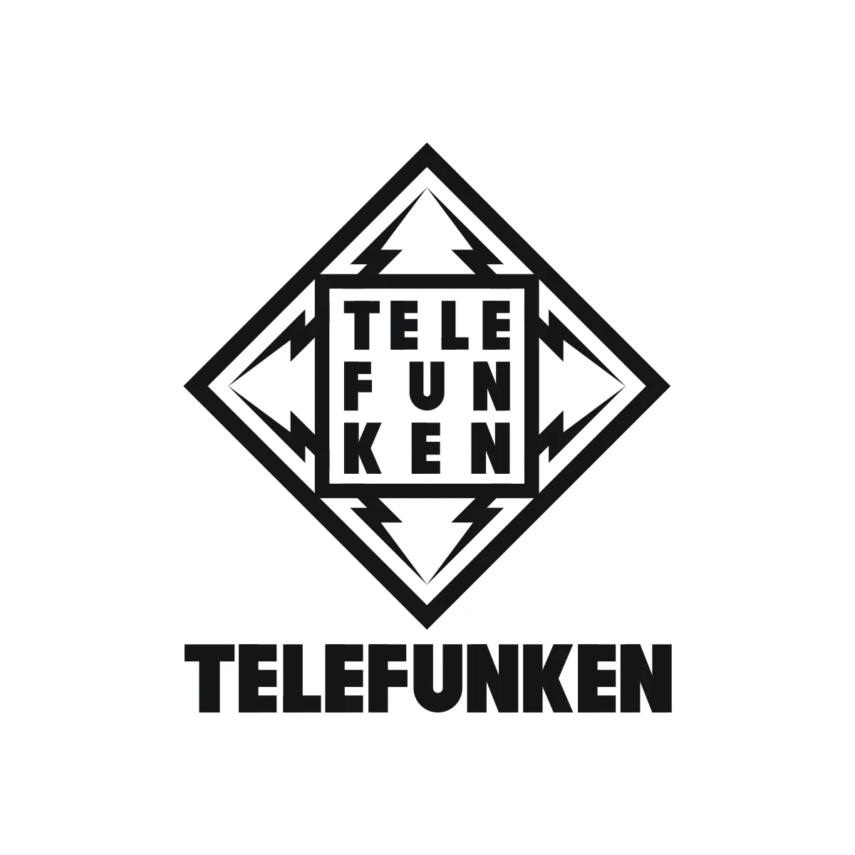 Telefunken historic German radio and electronics company logo in PNG and SVG Vector.