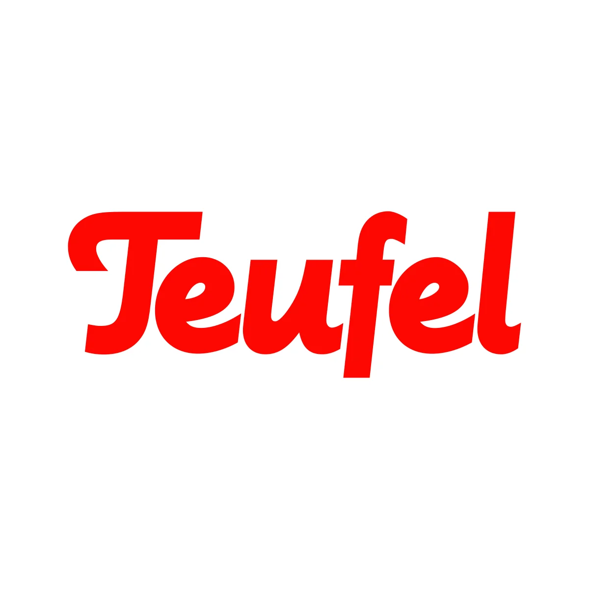 Teufel German high-fidelity audio and speaker manufacturer stylized 'T' devil horns logo in PNG and SVG Vector.