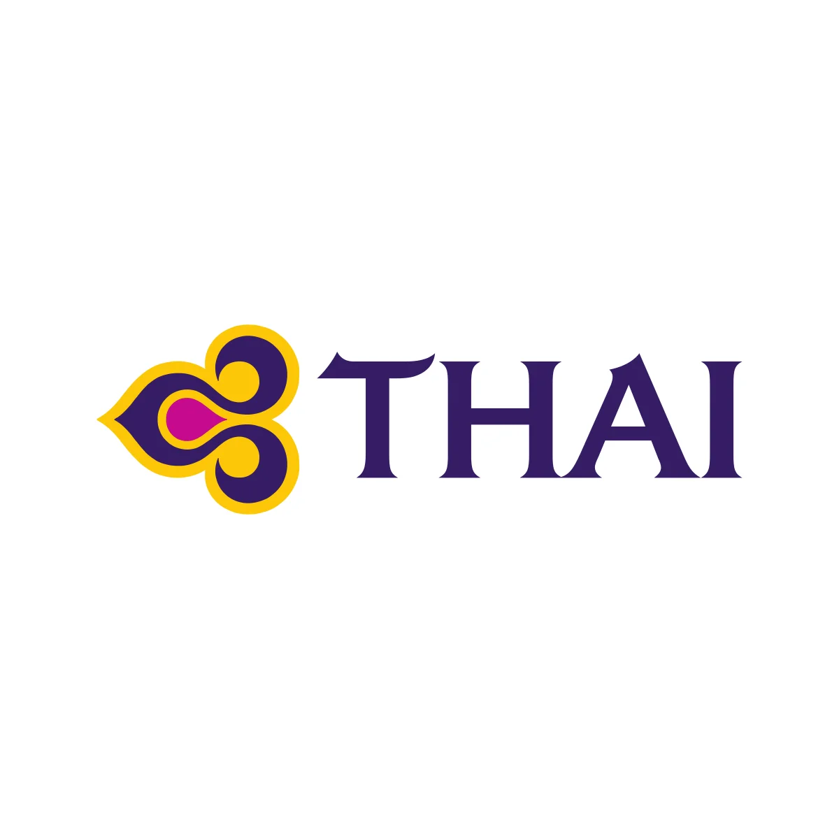Thai Airways national flag carrier airline of Thailand logo in PNG and SVG Vector.