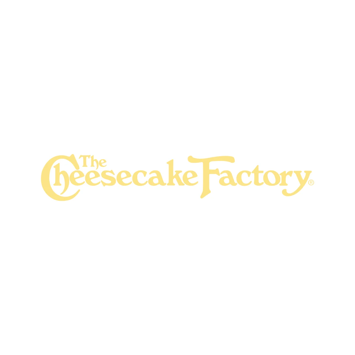 The Cheesecake Factory American casual dining chain retro Art Deco logo in PNG and SVG Vector.