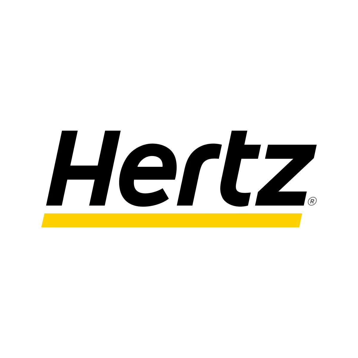 The Hertz Corporation global car rental company iconic logo in PNG and SVG Vector.