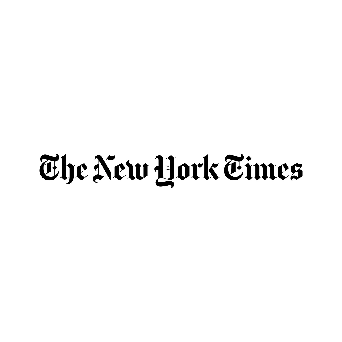 The New York Times iconic Gothic script newspaper logo in PNG and SVG Vector.