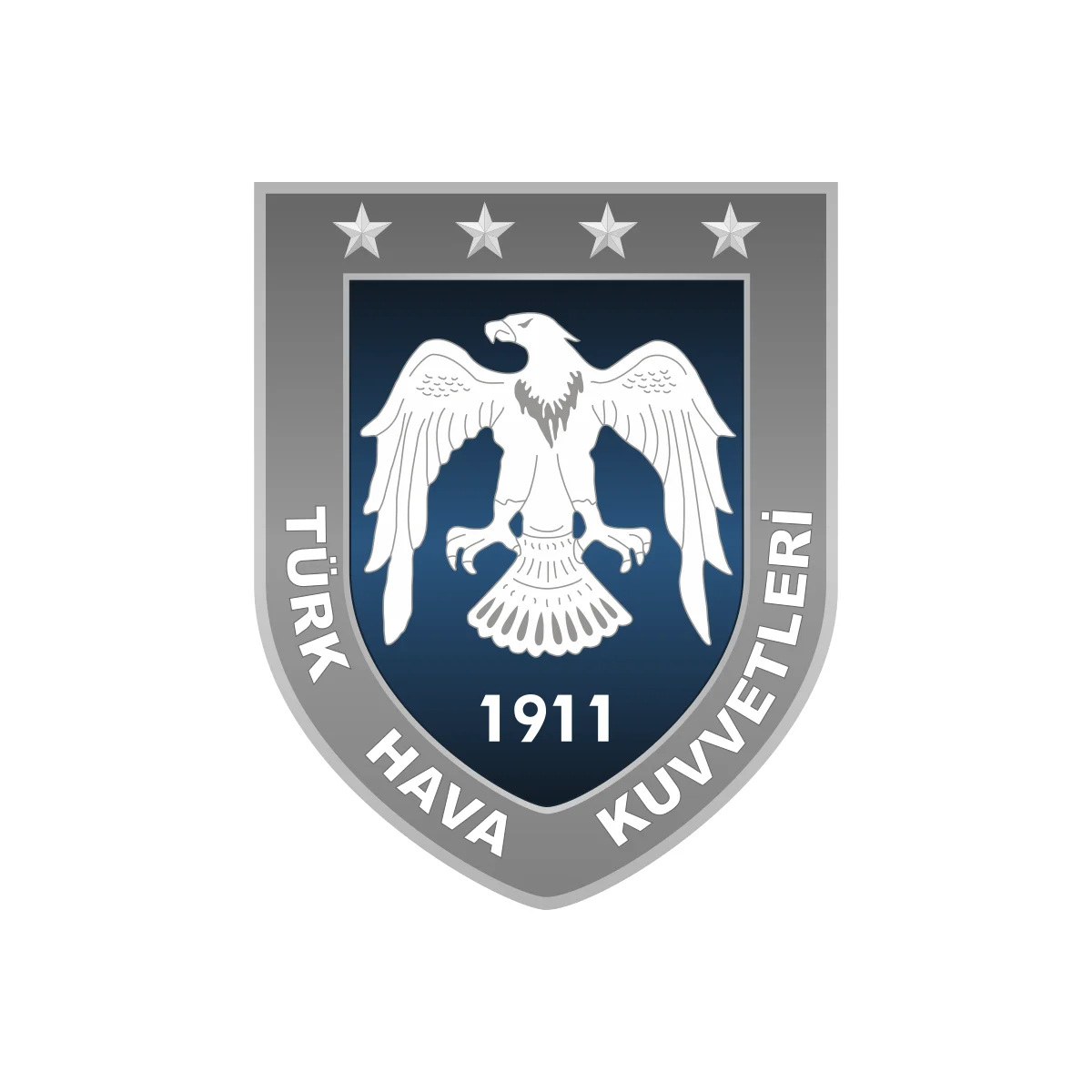 Turkish Air Force eagle insignia logo in PNG and SVG Vector.