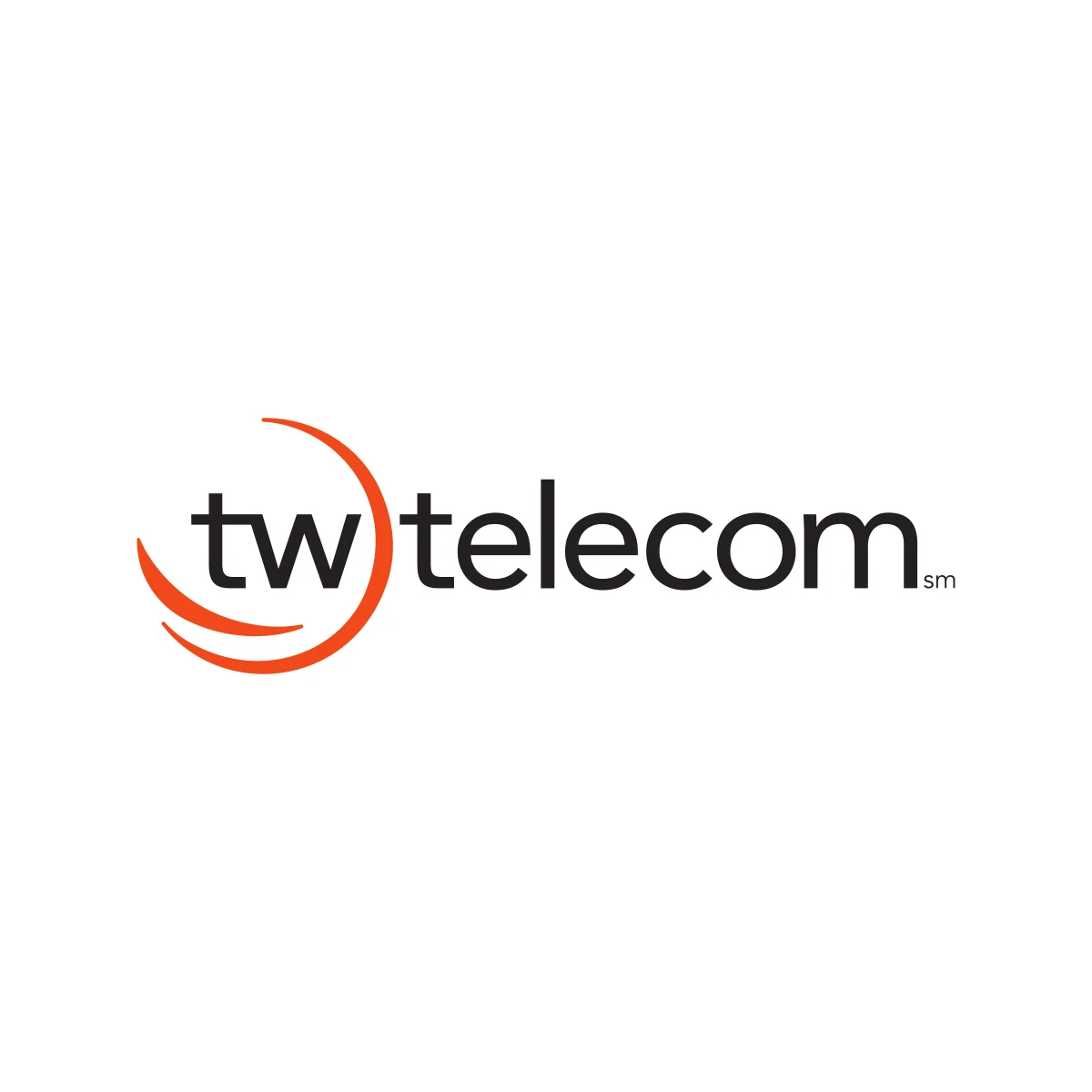 tw telecom former American B2B fiber-optic network provider red 'swoosh' logo in PNG and SVG Vector.