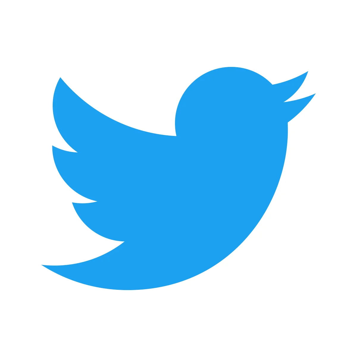 Twitter classic blue bird 'Larry' logo from the microblogging social media platform in PNG and SVG Vector.
