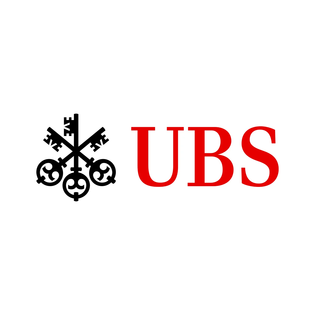 UBS iconic Swiss multinational investment bank 'three keys' logo in PNG and SVG Vector.