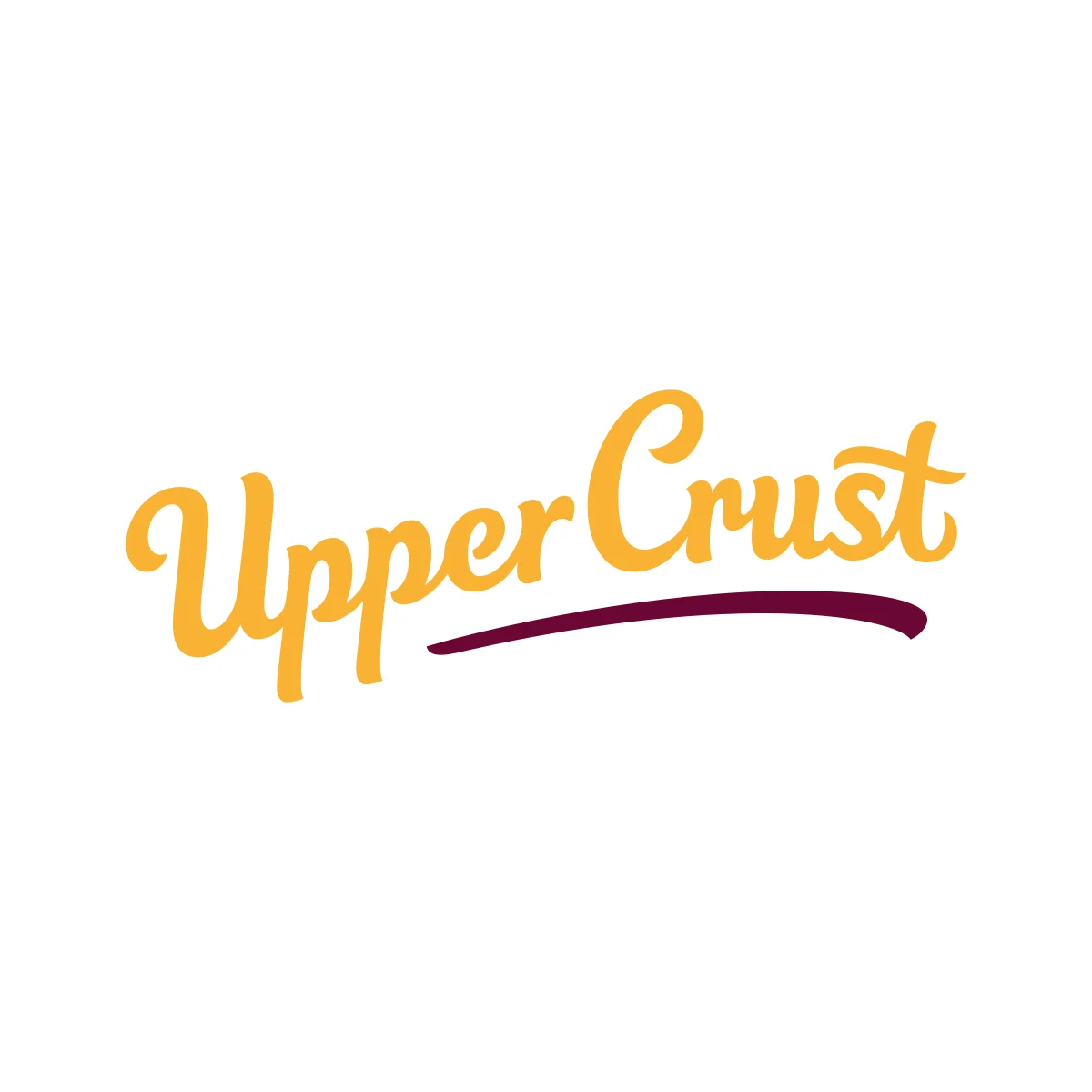 Upper Crust baguette sandwich shop travel hub restaurant chain logo in PNG and SVG Vector.