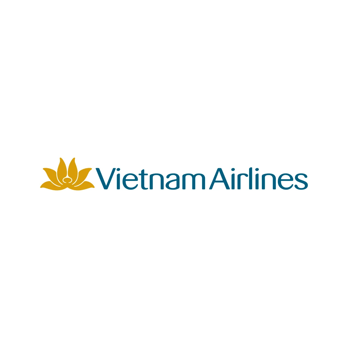 Vietnam Airlines national flag carrier 'Golden Lotus' logo in PNG and SVG Vector.
