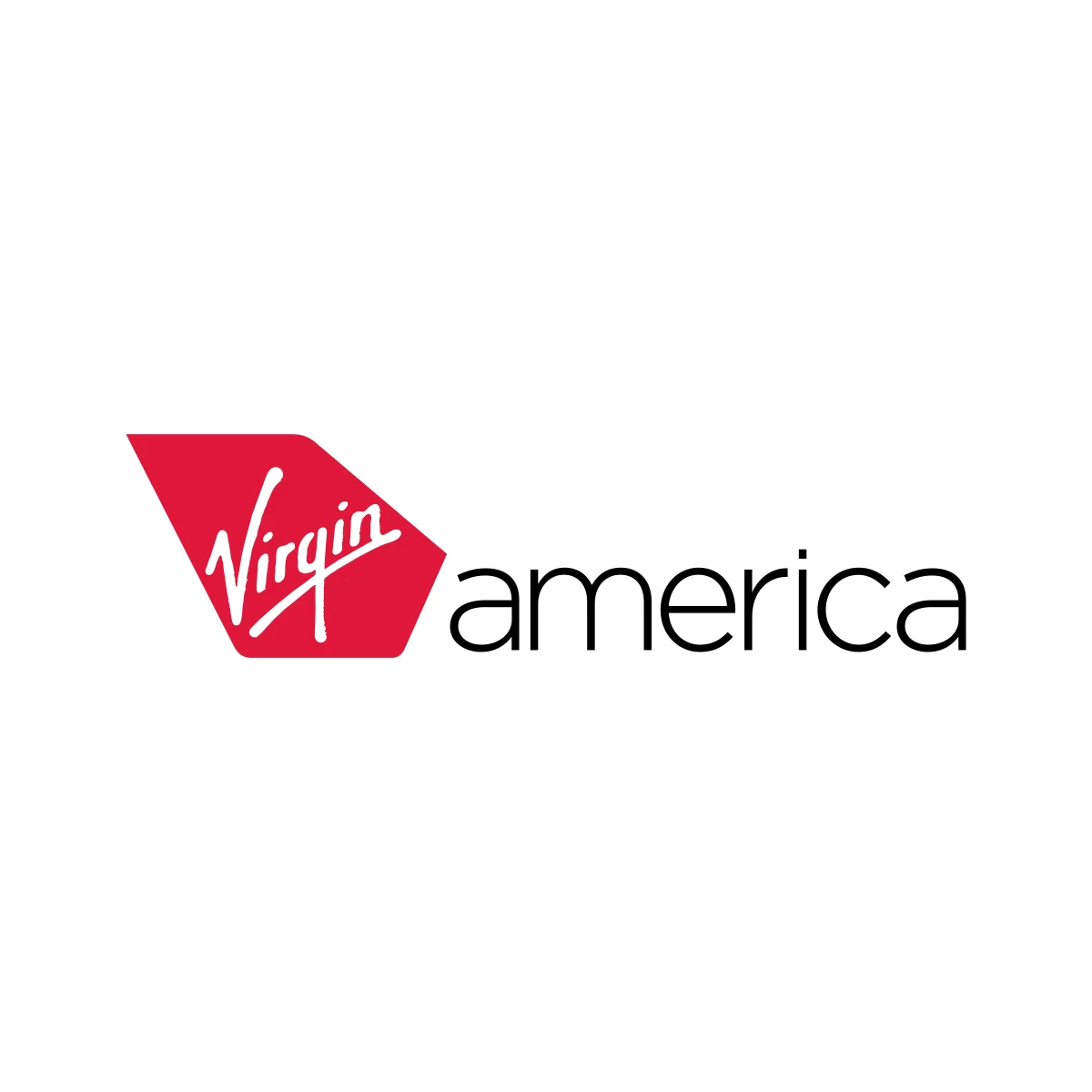 Virgin America former design-focused American airline iconic red 'Virgin' script logo in PNG and SVG Vector.