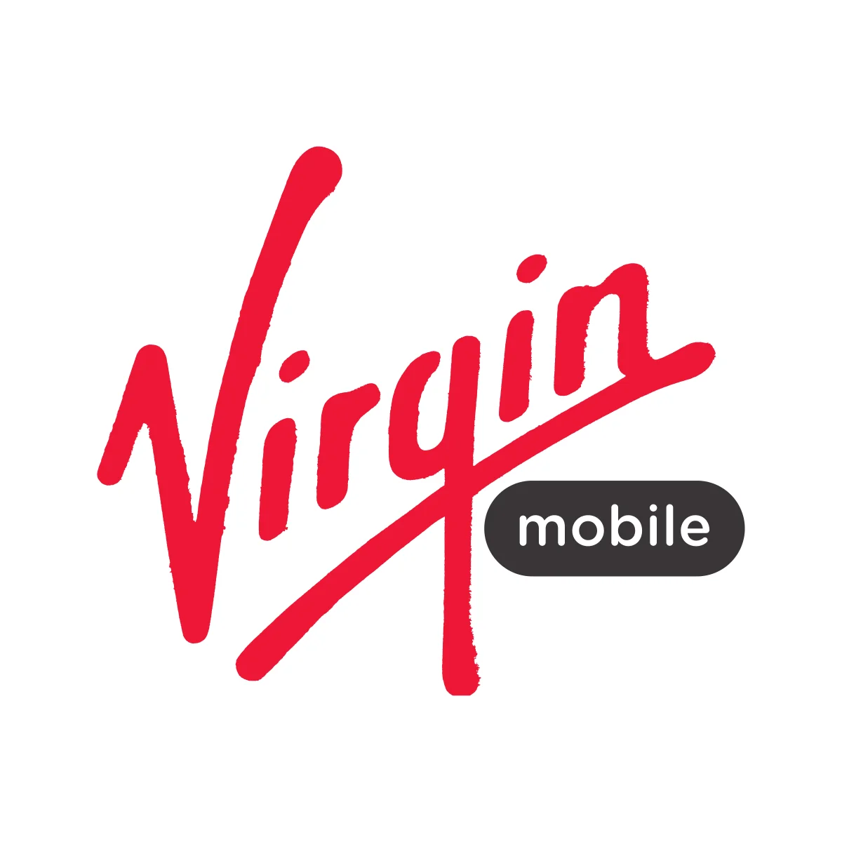 Virgin Mobile Australia former Australian mobile virtual network operator iconic Virgin script logo in PNG and SVG Vector.
